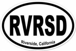 Riverside California  - Oval Sticker