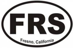 Fresno California  - Oval Sticker