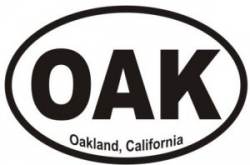 Oakland California  - Oval Sticker