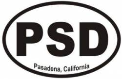 Pasadena California  - Oval Sticker