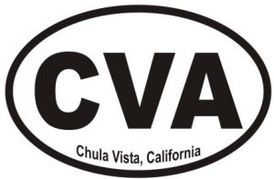 Chula Vista California  - Oval Sticker