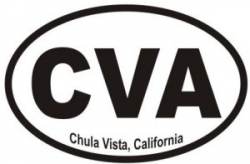 Chula Vista California  - Oval Sticker