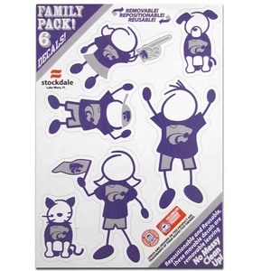 Kansas State University Wildcats - 5x7 Small Family Decal Set