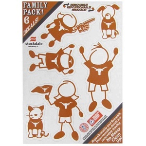University Of Texas Longhorns - 5x7 Small Family Decal Set