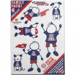 University Of Arizona Wildcats - 5x7 Small Family Decal Set