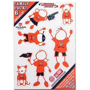 University Of Virginia Cavaliers - 5x7 Small Family Decal Set