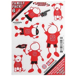 North Carolina State University Wolfpack - 5x7 Small Family Decal Set