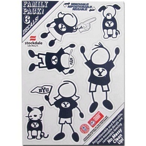 Brigham Young University Cougars - 5x7 Small Family Decal Set