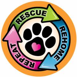 Rescue Rehome Repeat - Circle Magnet