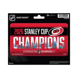 Carolina Hurricanes 2026 Stanley Cup Champions - 6.25" Die Cut Magnet