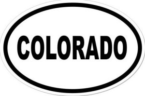 COLORADO - Oval Sticker