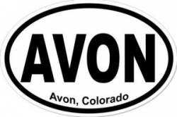 Avon Colorado - Oval Sticker