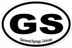 Glenwood Springs Colorado - Oval Sticker