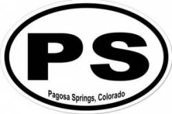 Pagosa Springs Colorado - Oval Sticker