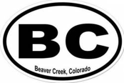 Beaver Creek Colorado - Oval Sticker