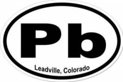 Leadville Colorado - Oval Sticker