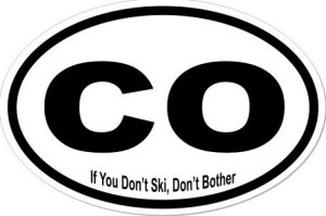 DonÂ’t Ski - Oval Sticker