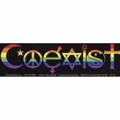 Coexist Rainbow - Full Color Bumper Sticker