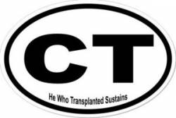 Transplanted - Oval Sticker