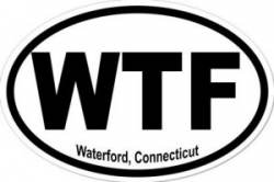 Waterford Connecticut - Oval Sticker