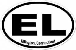 Ellington Connecticut - Oval Sticker
