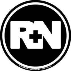 RN Registered Nurse - Round Decal