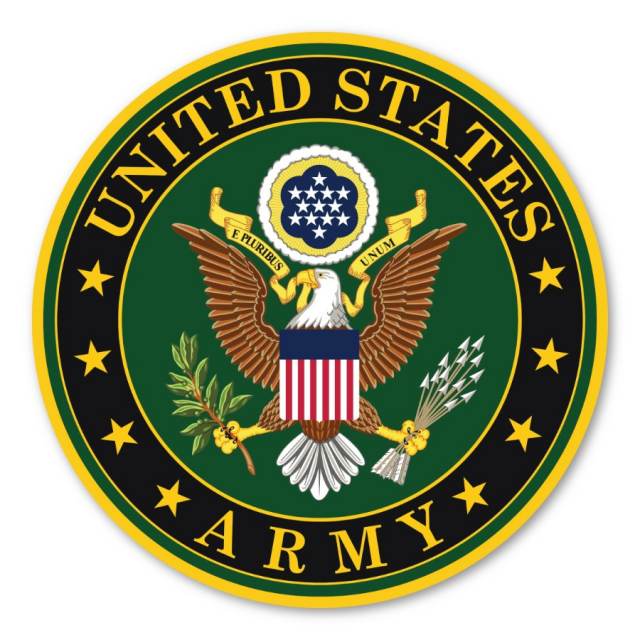 Army Large Seal - Vinyl Sticker