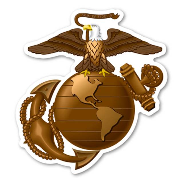 U.S.M.C. Marine Corp Eagle Globe Anchor Decal - Sticker