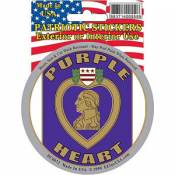 Purple Heart - Prismatic Round Sticker