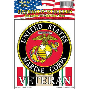 United States Marine Corps Iraq Veteran - Clear Window Sticker