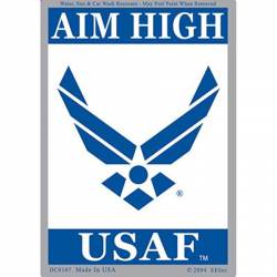 United States Air Force Aim High USAF - Rectangle Decal