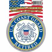 United States Coast Guard Retired - Round Decal
