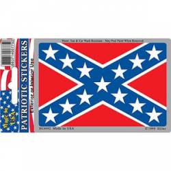 Rebel Flag - Prismatic Rectangle Sticker