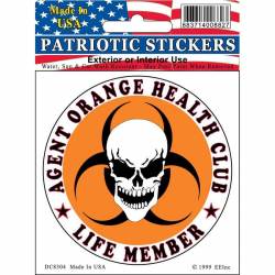 Agent Orange Health Club Vietnam - Clear Window Decal