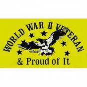 World War II Veteran & Proud of It - Clear Window Decal