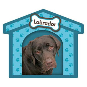 Chocolate Labrador - Dog House Magnet