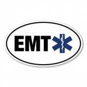 EMT & Star Of Life - Oval Sticker