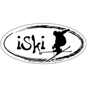 iSki - Oval Magnet