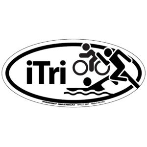iTri - Oval Magnet