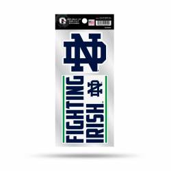 University Of Notre Dame Fighting Irish Slogan - Double Up Die Cut Decal Set