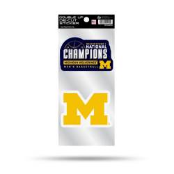 Michigan Wolverines 2026 NCAA Men's Basketball National Champions - Double Up Die Cut Decal Sheet