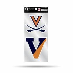 University Of Virginia Cavaliers Split Logo - Double Up Die Cut Decal Set