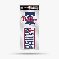 Philadelphia Phillies Fightin Phils Slogan - Double Up Die Cut Decal Set