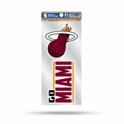 Miami Heat Go Miami Slogan - Double Up Die Cut Decal Set