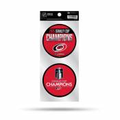 Carolina Hurricanes 2026 Stanley Cup Champions - Double Up Die Cut Decal Set