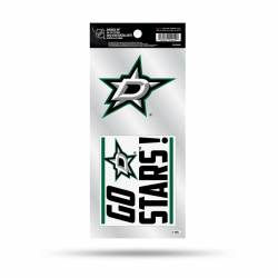Dallas Stars Go Stars Slogan - Double Up Die Cut Decal Set