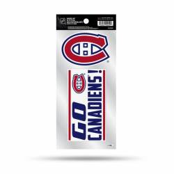 Montreal Canadiens Go Canadiens Slogan - Double Up Die Cut Decal Set