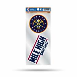 Denver Nuggets Mile High Basketball Slogan - Double Up Die Cut Decal Set