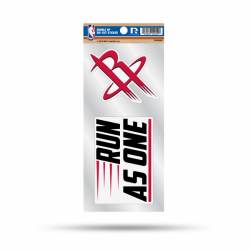 Houston Rockets Run As One Slogan - Double Up Die Cut Decal Set
