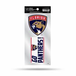 Florida Panthers Go Panthers Slogan - Double Up Die Cut Decal Set